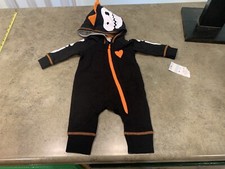 Baby Boys Cat  Jack Hooded DINOSAUR Skeleton Halloween Romper Costume NWT