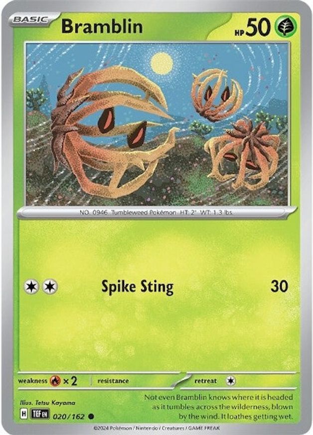 Pokemon Bramblin (20/224) Temporal Forces LP