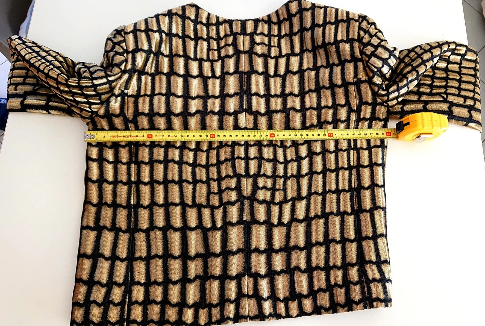 Giacca Gucci donna dorata 286365 (box jacket) taglia 44 (L)