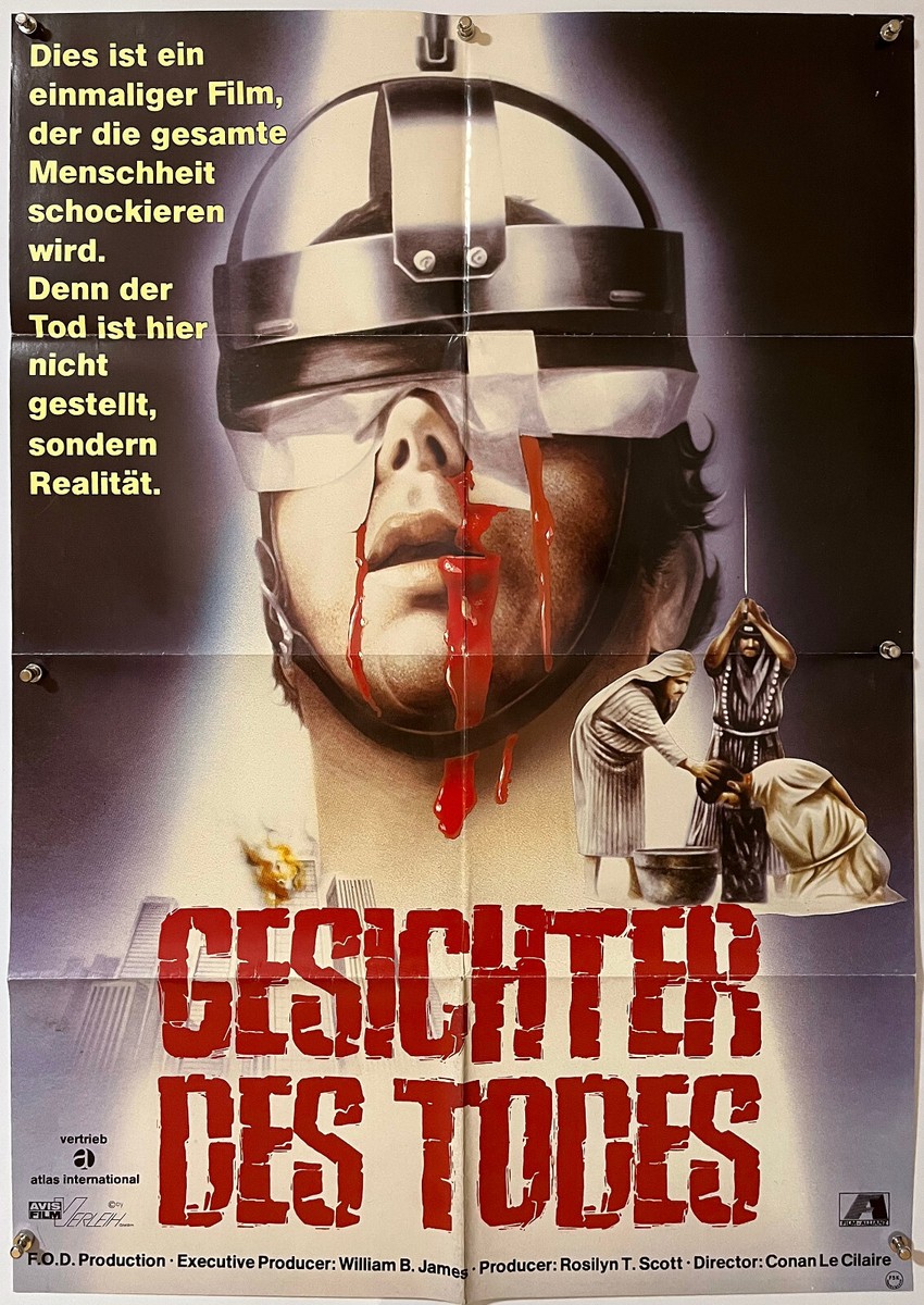 FACES OF DEATH original vintage 1 sheet movie poster 1981 | eBay