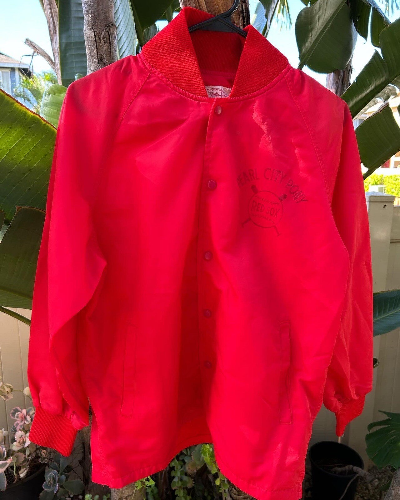 Giacca vintage Hawaii Take's Market Pearl City Red Sox Pony Baseball League