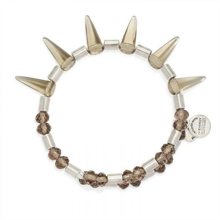 Alex & Ani Spike Wrap Silver Vintage Bead Bracelet Bangle | eBay