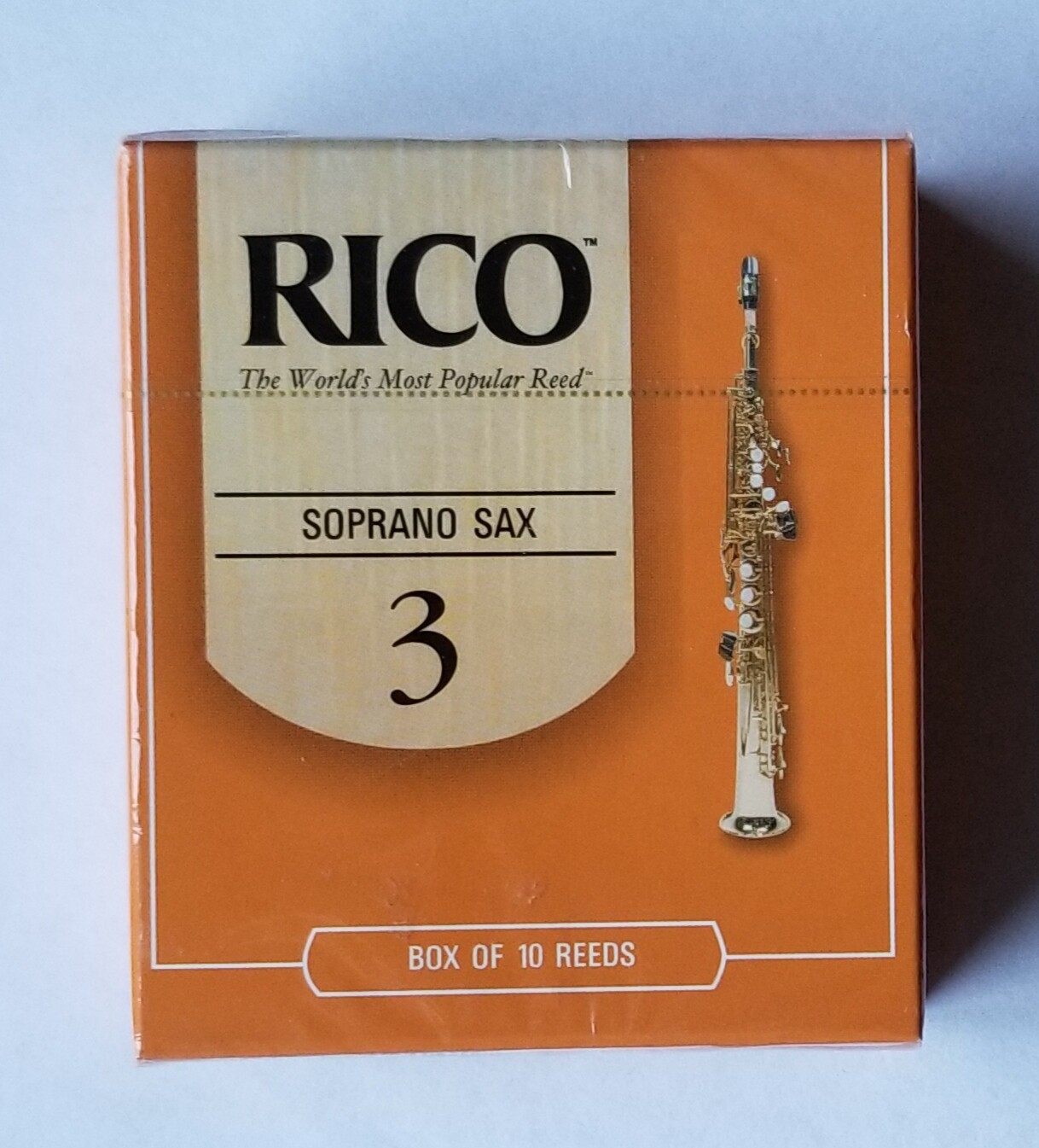 Saxaphone Reeds Rico NEW RICO SOPRANO SAXOPHONE REEDS STRENGTH 3 10 BOX | eBay