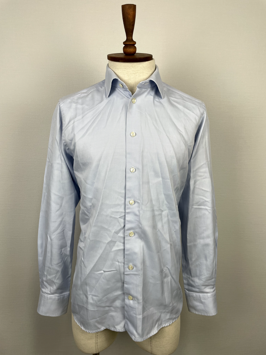 eton slim fit dress shirts Check Twill Dress Shirt by ETON main image 0