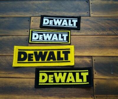 DeWalt Sale Patch Iron-On Tools Logo Applique Embroidered Patch DeWalt |  eBay