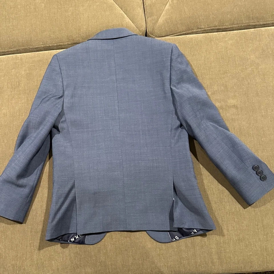 Blazer DKNY Niño Azul Talla 10R Doble Botón Foto 3 de 4