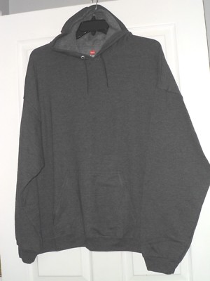 *HANES MEN'S HOODIE SWEATSHIRT SIZE 2XL (50/52) GRAY