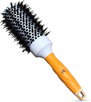 GK HAIR Round Hair Brush for Blow Drying Boar