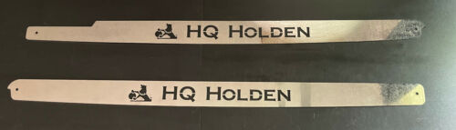 Holden HQ Scuff Plate Panels Old Logo & HQ Holden Polished SS - Picture 1 of 7