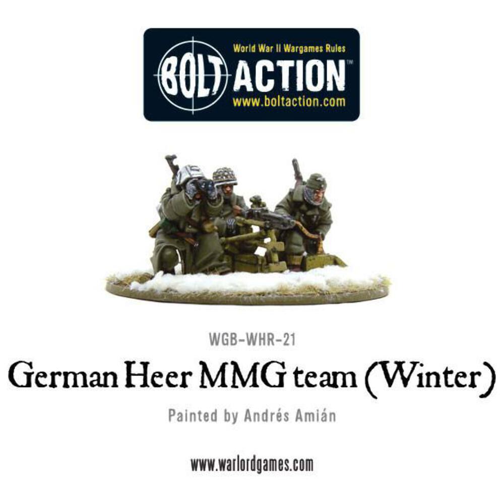 Bolt Action - German Heer MMG team (Winter) - Warlord Games