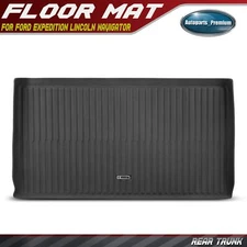 Rear Trunk Black Cargo Liner for Ford Expedition Lincoln Navigator 2007-2017 TPE