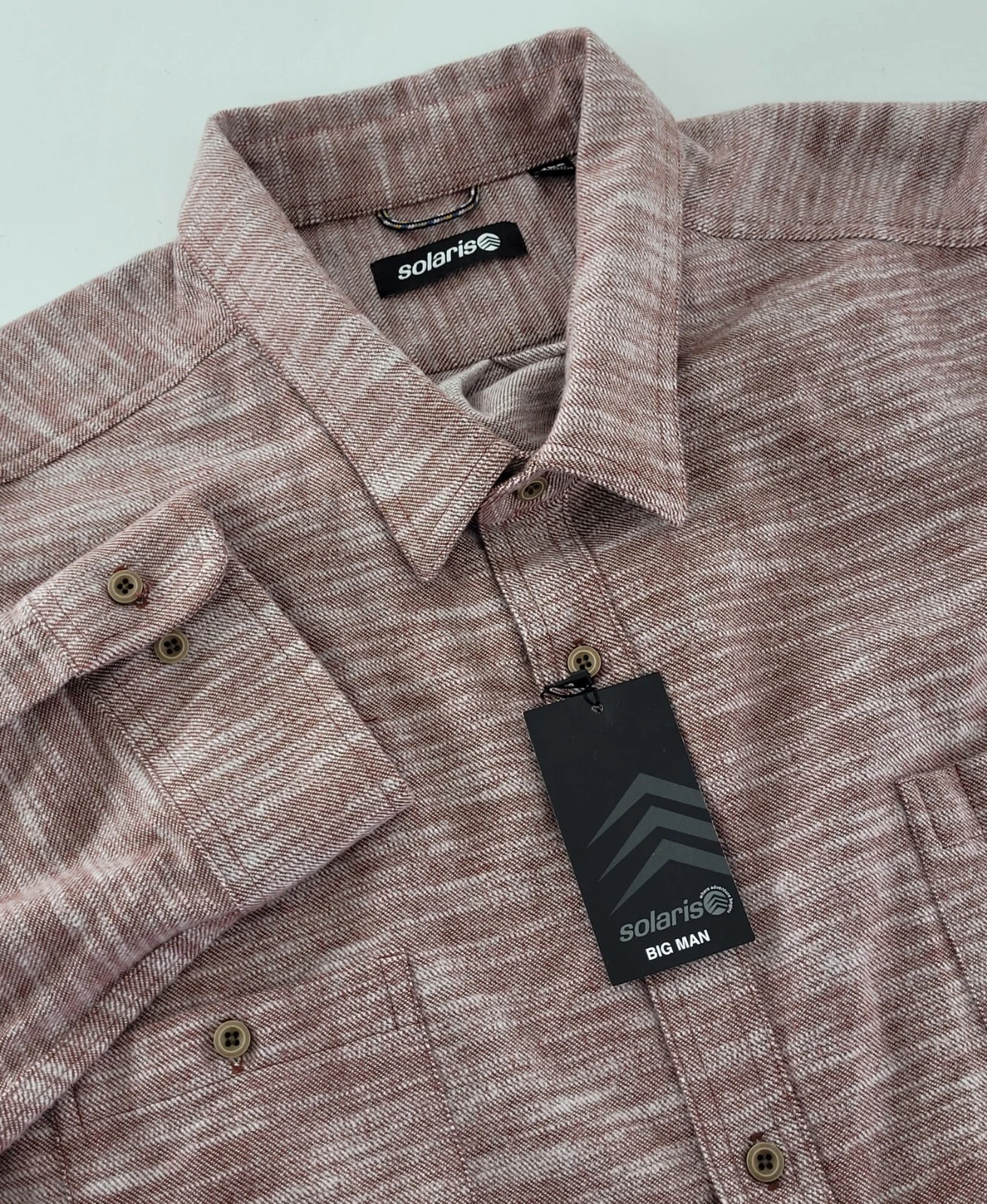 SOLARIS Big Men Shirt 4XB Flannel Outdoor Hiking Hunting MSRP $69.50!