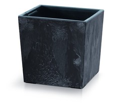 Low  Square Concrete Effect Flower Plant Pot Indoor Outdoor Garden Patio Planter