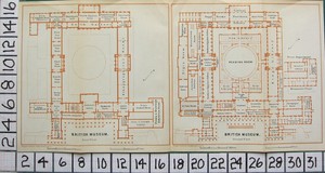 1908 London Traveller Map British Museum Plan Ground First