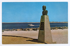 Bust of General George Gordon Meade Barnegat Lighthouse State Park NJ Postcard