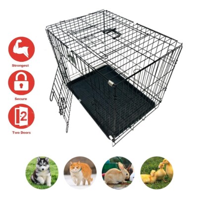 Dog Cage Puppy Training Crate Pet Carrier Small Medium Large XL