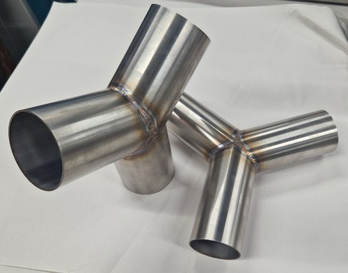 2 into 1 50.8mm 2" 60 degree pipe Exhaust Y Joiner Split Piece Custom - 第 2/3 張圖片