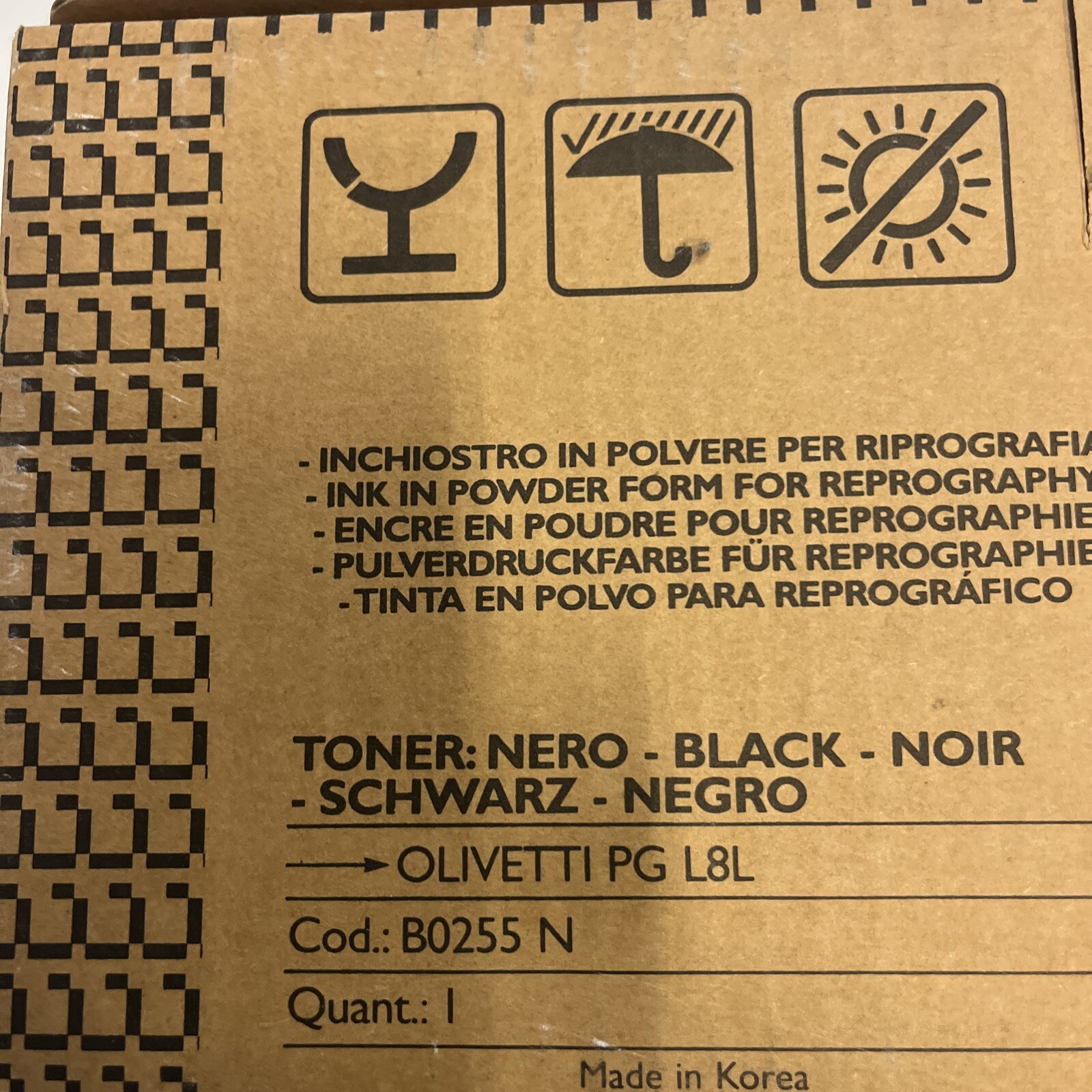 OLIVETTI B0255N TONER ORIGINALE NERO PER OLIVETTI PG L8L (5.300 PG)