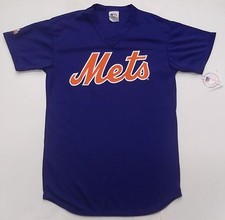 Majestic 5200 New York Mets Royal Blue Baseball Jersey Adult