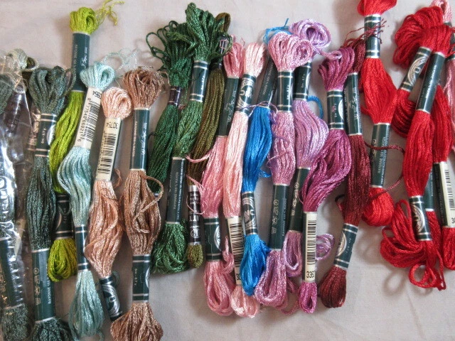 DMC Rayon Floss Lot of 36 Assorted Colors                       A137 - Image 3 of 4