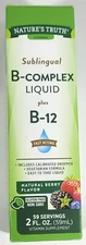 Nature's Truth Vitamin B COMPLEX plus B-12 Sublingual Liquid 2oz Fl Oz