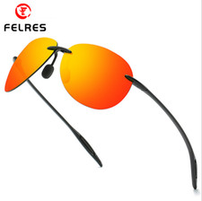 Ultra Light TR90 Unisex Rimless Polarized Sunglasses UV400 Driving Glasses New