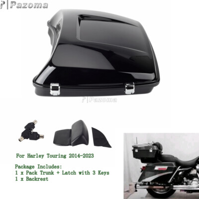 Pack Trunk & Backrest Black For Harley Street Glide Special FLHXS 2014-2023