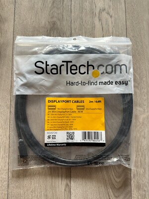 StarTech Mini DisplayPort to Mini Display port Kabel in Schwarz 2 m