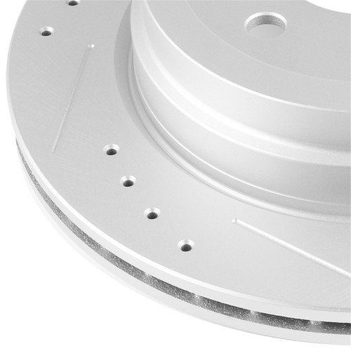 FOR 09 10 11 12 13 BMW 328I XDRIVE REAR DRILL + SLOT BRAKE ROTORS CERAMIC PADS - Foto 9 di 10