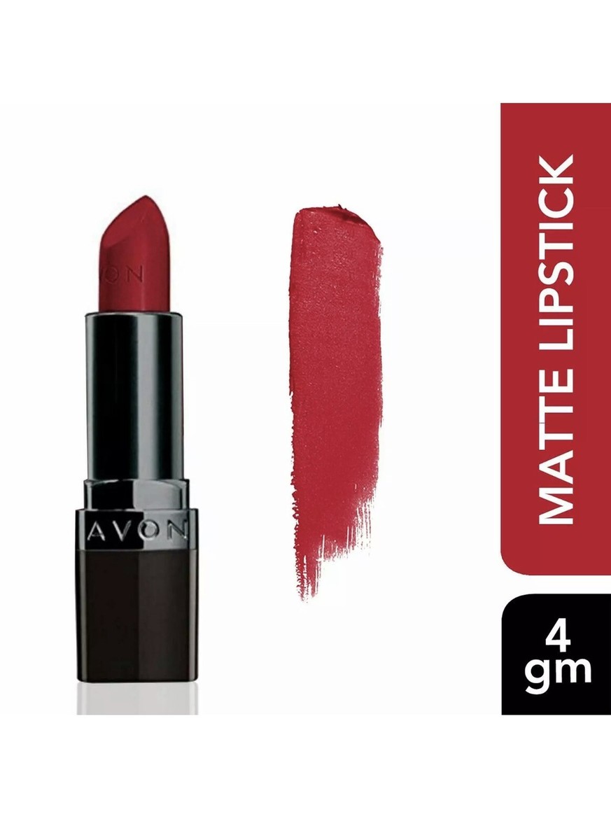 Avon True Color Perfectly Matte Lipstick Red Supreme 4 g | eBay