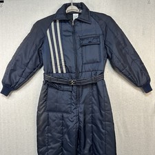 VTG Walls Blizzard-Pruf One Piece Snowsuit Medium Insulated Navy Blue
