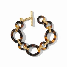 Julie Vos Madison Tortoiseshell Gold Bracelet