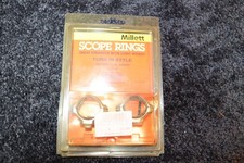 MILLETT TURN IN STYLE NICKEL SCOPE RINGS 1" Low Height SR00901