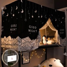 Dormitory Bunk Bed Curtains Dustproof Curtains Breathable Shading Nets Bedding