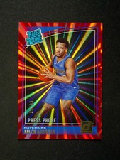 2018-19 Panini Donruss Jalen Brunson #179 RC Rated Rookie Red Laser /99