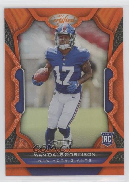 2022 Certified Rookies Mirror Orange /149 Wan'Dale Robinson #137 Rookie RC 0c6