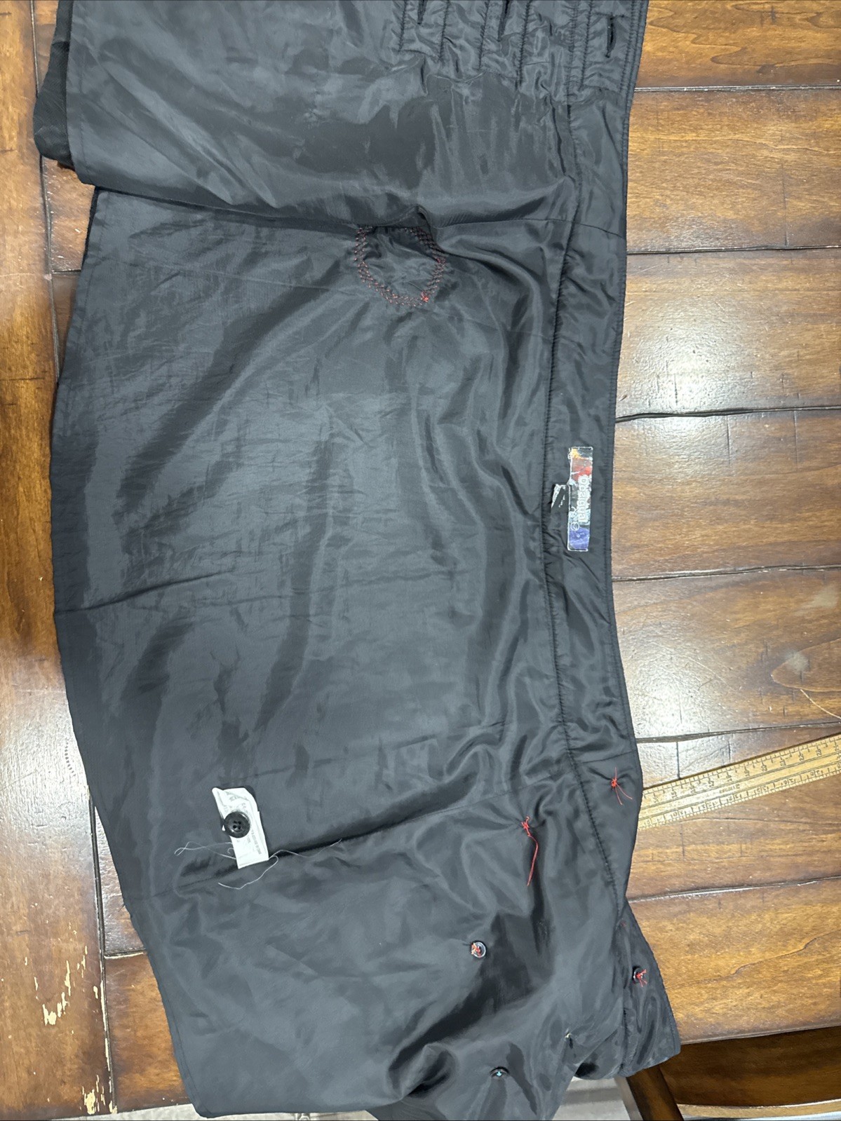 DESIGUAL Wool Skirt Black Patchwork Embroidered, … - image 4