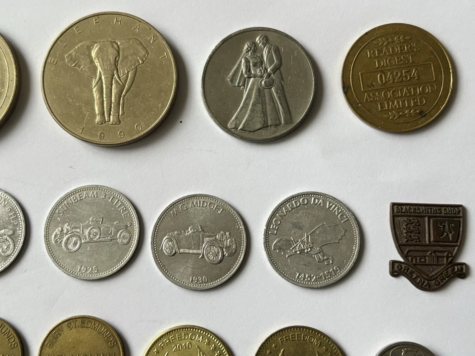 Collection Of 31 Various Old Tokens Etc. - Image 4 of 4