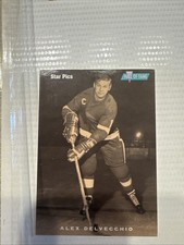 1991 Star Pics Alex Delvecchio #10 Hall Of Fame Mint Condition!!!! Not Rated