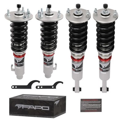 Front+Rear Full Set 32 Clicks Adjustable Damper coiloverFor Honda Accord 98-02