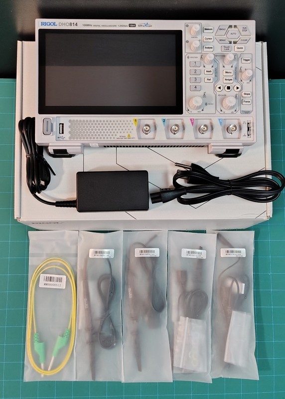 RIGOL DHO814 100MHz 4-Channel 12bit Digital Oscilloscope 150MHz Probes, USA SHIP