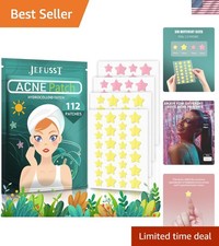 Invisible Hydrocolloid Pimple Patch Pack   112 Bright Star-Shaped Acne Solutions