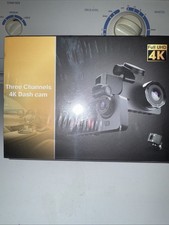 Brand New Three Channel Full High Definition 4K Dash Cam With Loop Recording