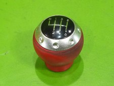00-06 Audi Tt Oem Mt Manual Trans 6 Speed Red Leather Shift Knob Handle Ball