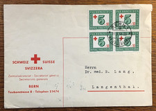 SCHWEIZ, Mi. Nr. 464, Rotes Kreuz, 1945, Bern -  Langenthal, 1946