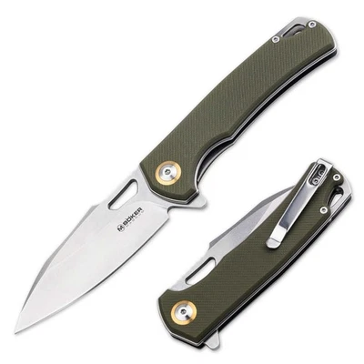 MAGNUM Skeksis Taschenmesser EDC 440 G10 Flipper Liner Lock Clip Grün 01SC008 - Bild 1 von 4