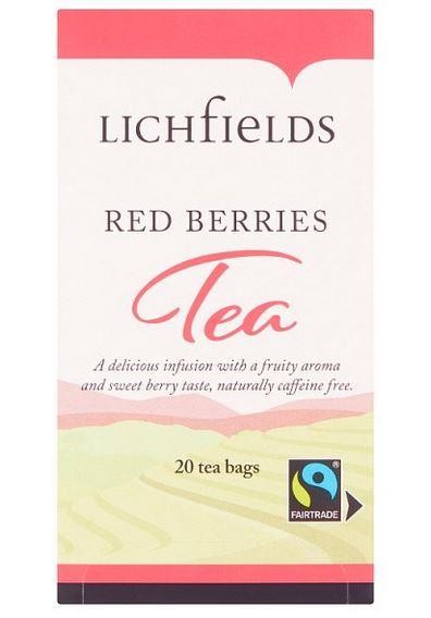 Lichfield Fairtrade Red Berries Envelope Tea Bags - 20s