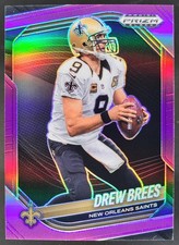 2025 Panini Prizm Black Drew Brees Purple /99 #98 New Orleans Saints NE
