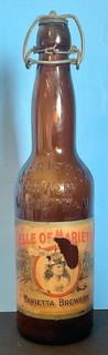 BOTTLE BELLE OF MARIETTA BREWERY OHIO EXPORT BEER PRE PROHIBITION LABEL EMBOSSED