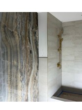stone panels for bathrooms and backsplashes